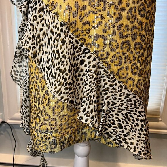 NWT Endless Rose Spangle Leopard Pattern Dress, Size Medium - Picture 6 of 16